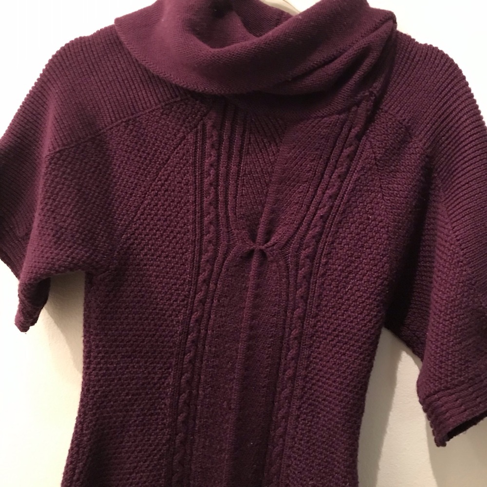 Super comfortable & classy purple sweater dress!